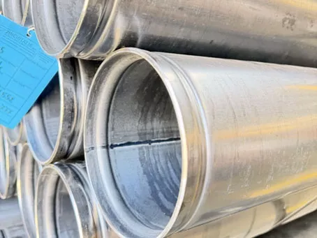 Hot-dip galvanised steel tube from a European steel mill